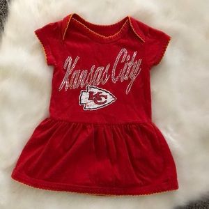 Like new Kansas City Chiefs onesie dress